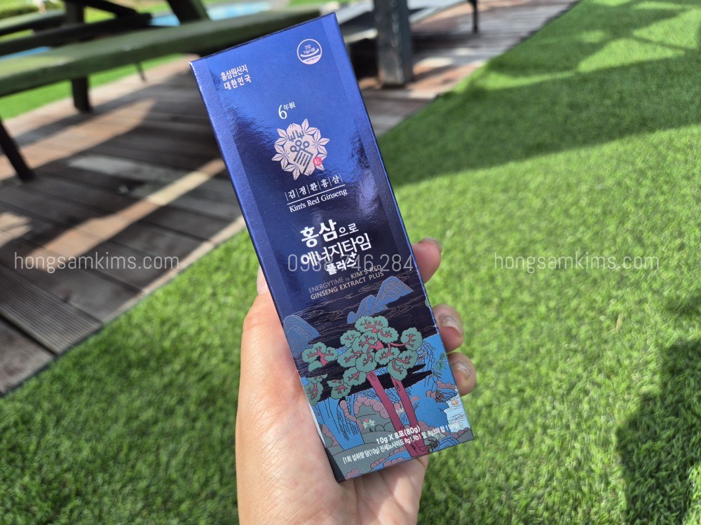 Nước hồng sâm linh chi Energy Time Plus Kim's 10ml x 32 gói | Kim's Red Ginseng | Hongsamkims.com