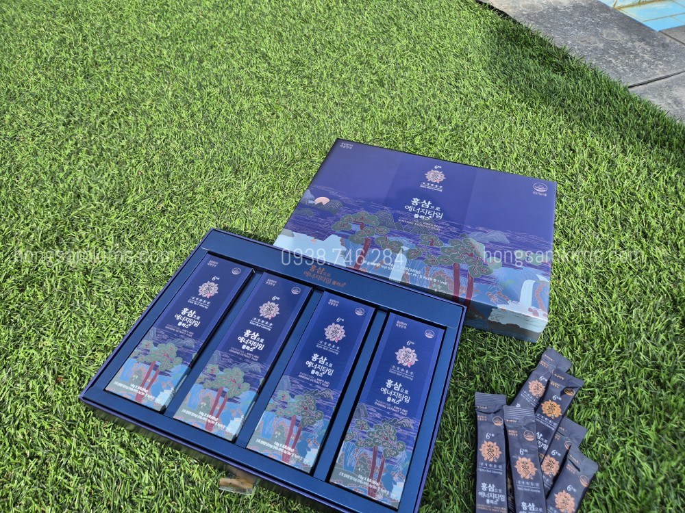 Nước hồng sâm linh chi Energy Time Plus Kim's 10ml x 32 gói | Kim's Red Ginseng | Hongsamkims.com