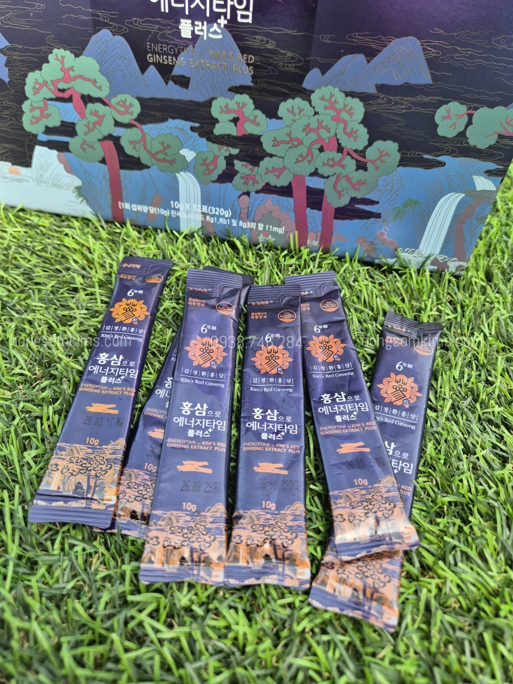 Nước hồng sâm linh chi Energy Time Plus Kim's 10ml x 32 gói | Kim's Red Ginseng | Hongsamkims.com