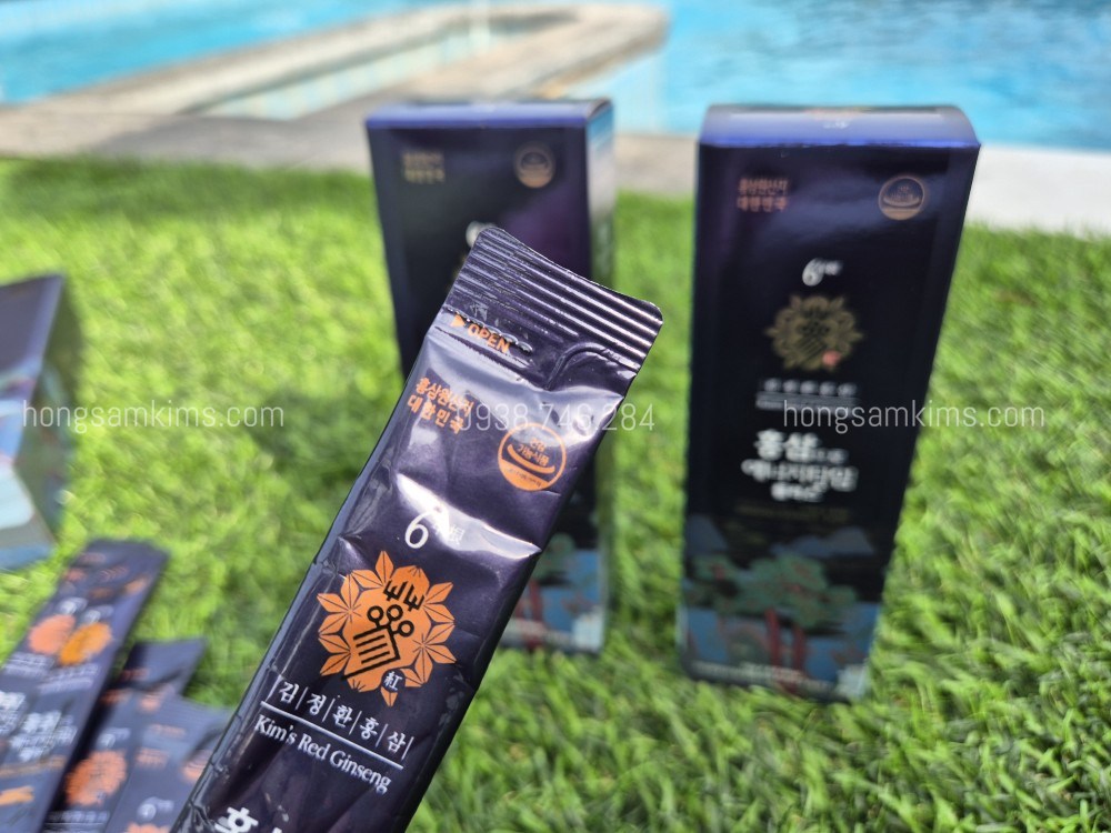 Nước hồng sâm linh chi Energy Time Plus Kim's 10ml x 32 gói | Kim's Red Ginseng | Hongsamkims.com