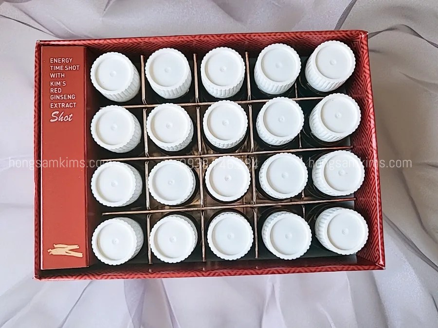 Nước hồng sâm Energy Time Shot Kim's 20ml x 20 chai | Kim's Red Ginseng | hongsamkims.com