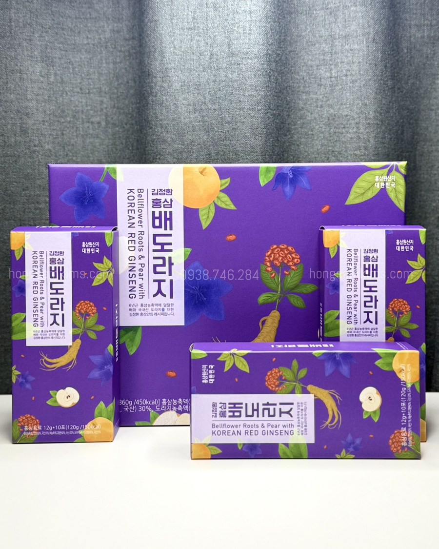 Tinh chất hồng sâm lê hoa chuông Kim's 12g x 30 gói | Nước Hồng Sâm Kims | Hongsamkims.com