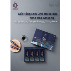Nước hồng sâm linh chi Energy Time Plus Kim's 10ml x 32 gói | hongsamkims.com