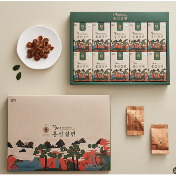 Hồng sâm lát tẩm mật ong Kim's 18g x 10 gói | hongsamkims.com