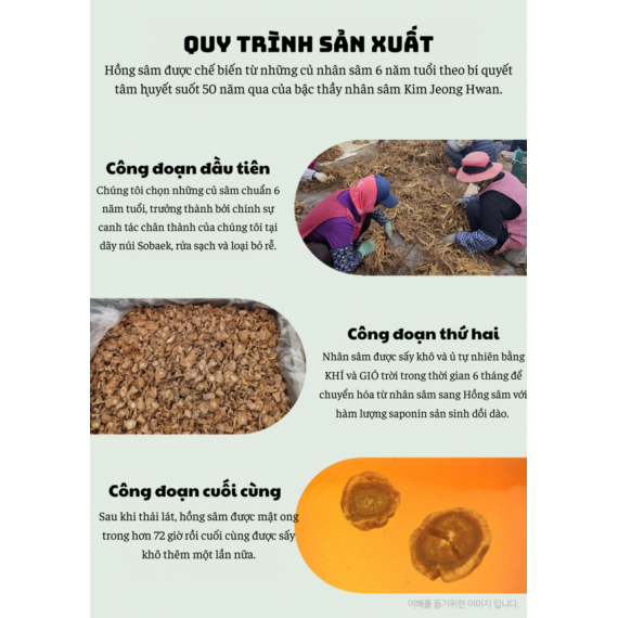 Hồng sâm lát tẩm mật ong thượng hạng Kim's 18g x 5 gói | hongsamkims.com