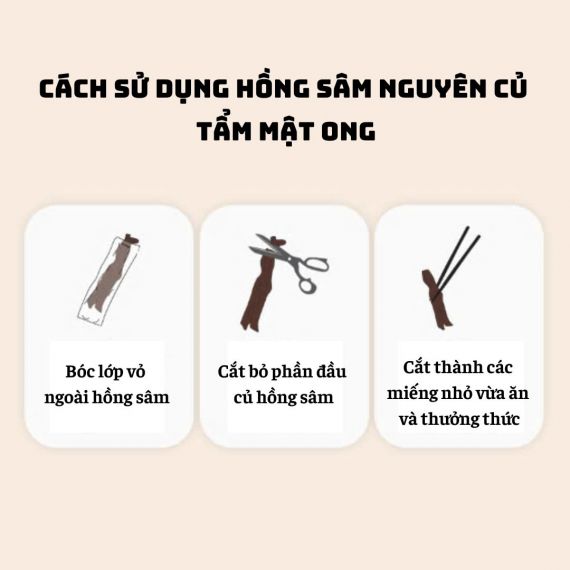 Hồng sâm củ tẩm mật ong Kim's 8 củ x 400g | hongsamkims.com