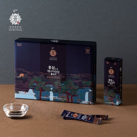 Nước hồng sâm linh chi Energy Time Plus Kim's 10ml x 32 gói | hongsamkims.com